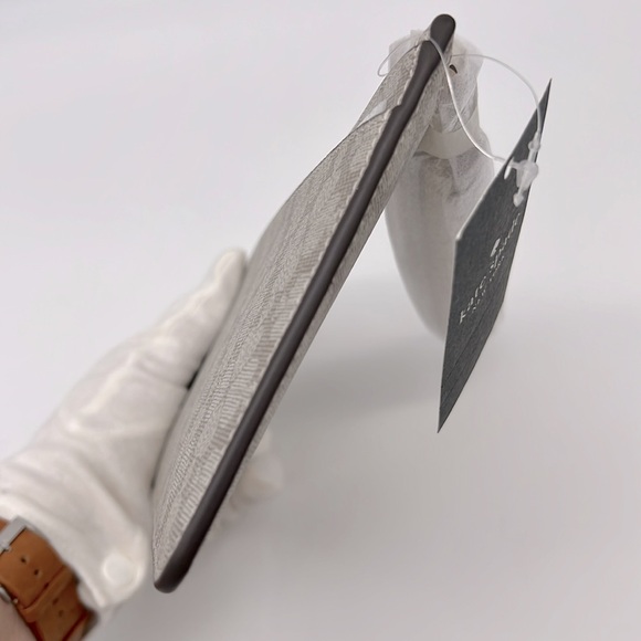 Kate Spade Lucy Spade Flower Medium L-zip Wristlet Dark Beige Multi - Picture 5 of 16